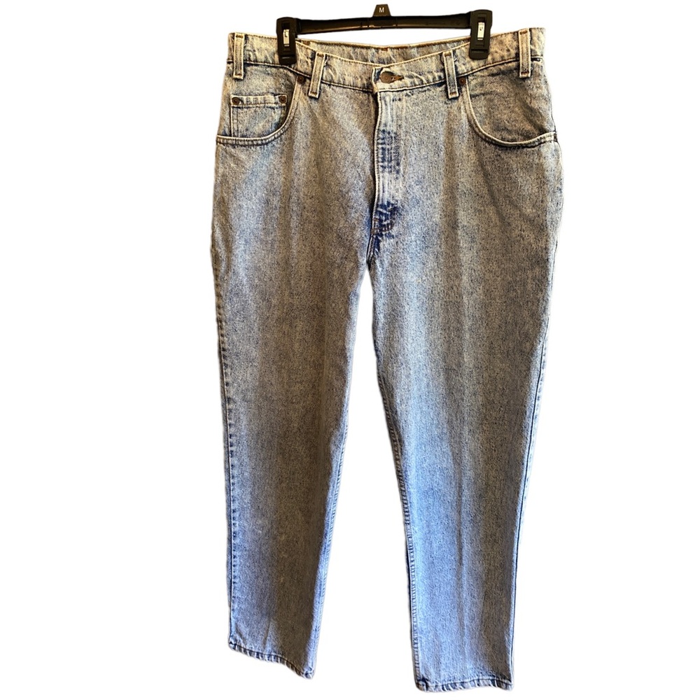 Vintage Levi's 545 Acid Wash Loose Fit High Waist Mom Jeans Size 38 VTG